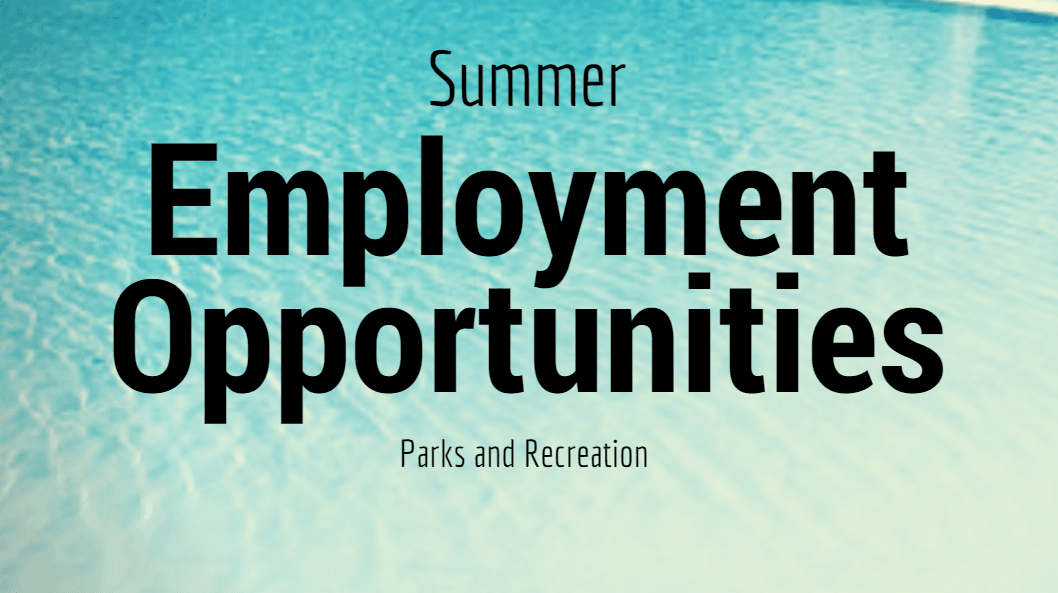 Summer Employment Opportunties nonslideshow